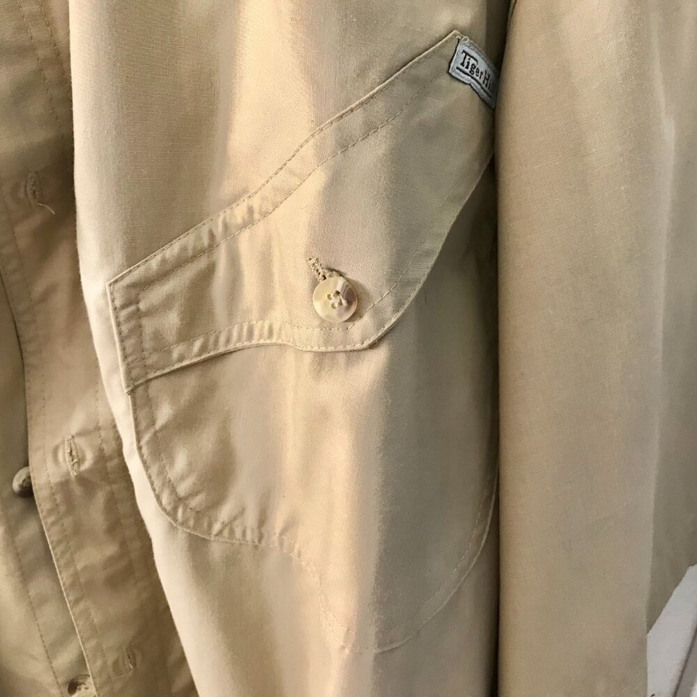 Men's Tiger Hill Beige and Orange Yoke Shirt - Size 4XL - NEW - Picture 5 of 8